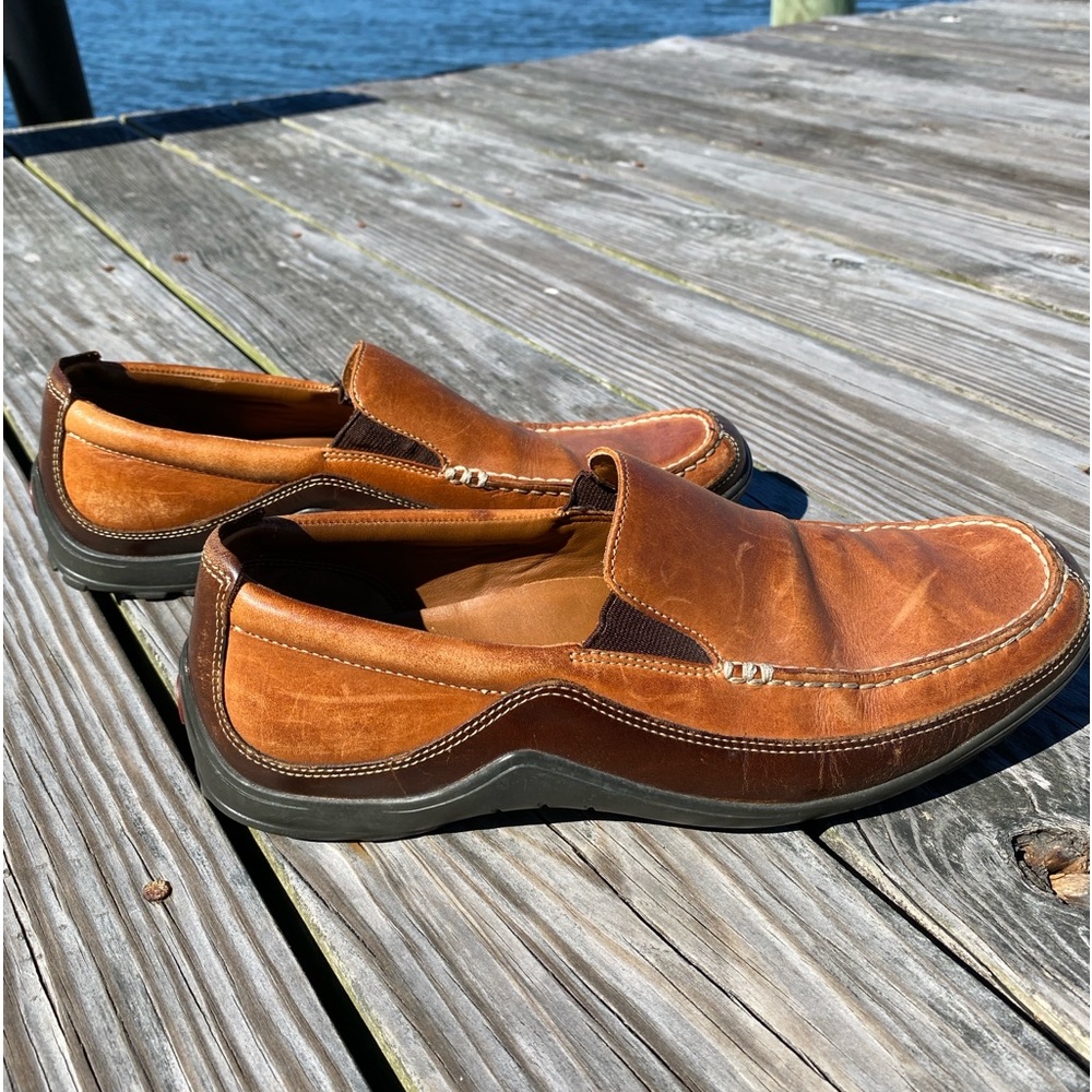 Cole Haan Tucker Loafer Leather Venetian Slip Loafer C03559 Men's 10 M Brown - Picture 1 of 8